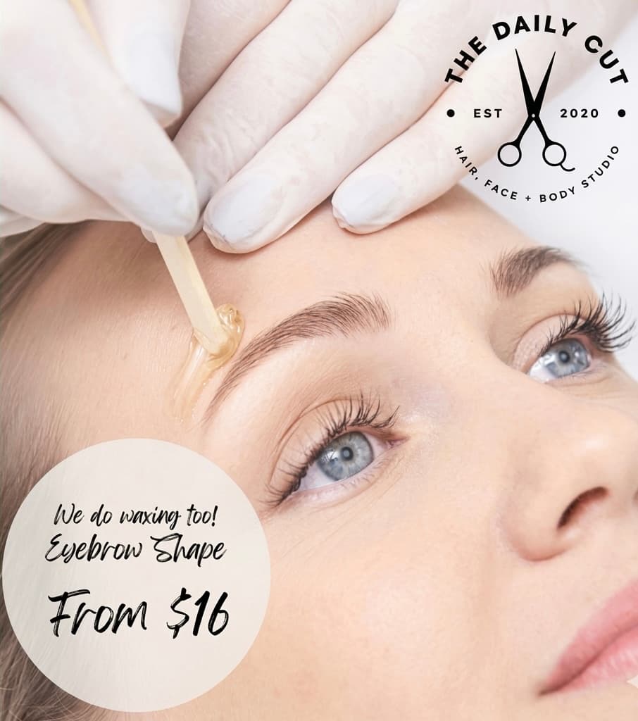 Eyebrow waxing service at The Daily Cut
